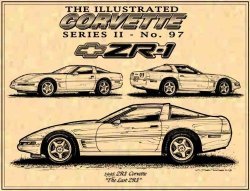 1995 ZR-1 C4 Corvette Art Print