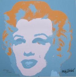 Andy Warhol Marilyn Monroe Signed Lithograph Authenticated