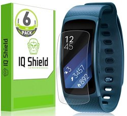 Samsung Gear Fit2 Screen Protector Iq Shield Liquidskin 6-pack Full Coverage Screen Protector For Gear Fit2 Gear Fit 2 Hd Clear Anti-bubble Film - With