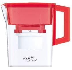 Aqua Optima Water Jug With Filter 2.1l in Red