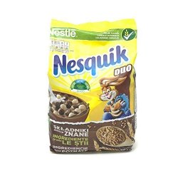 Nestle Nesquik Duo Chocolate Breakfast Cereal 460G 16.2OZ Imported From Europe Nesquik Duo 460G