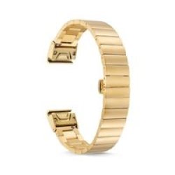 Replacement Butterfly Stainless Band For Garmin FENIX3 5X Gold