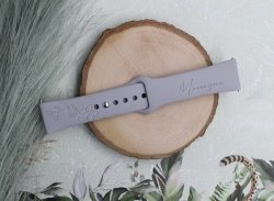 Birth Flower Personalized Apple Watch Band - Apple 42 44 Large