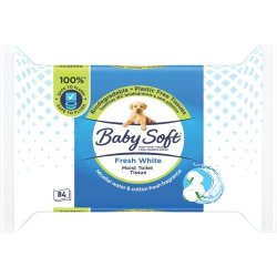 Baby Soft Fresh White Moist Toilet Tissue Cotton Fresh 84S