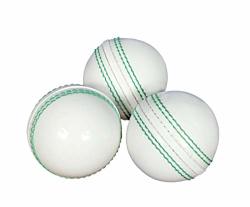 KSZ Traders Cricket Rubber Soft Balls For Practice Set Of 3 White