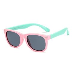 Long Keeper Kids Polarized Classic Retro Sunglasses For Baby Toddler Children Boys And Girls Pink