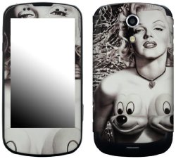 Zing Revolution MS-RONE80215 Ron English - Marilyn B&w Cell Phone Cover Skin For Samsung Epic 4G Galaxy S SPH-D700