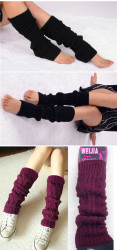 Fashion Women Winter Knit Crochet Leg Warmers Knee High Trim Boot Socks Legging Wamer Variety Color