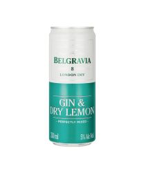 Belgravia Gin & Dry Lemon Can 24 X 440ML