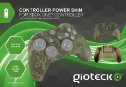 Gioteck Controller Power Skin - White Black Camo Xbox One