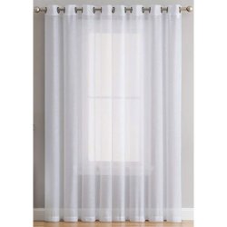 Matoc Readymade Curtain -sheer Mystic Voile -off White - Eyelet 285CM W X 233CM H