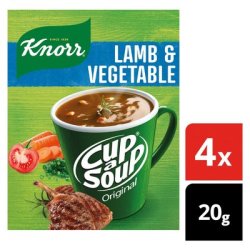 Knorr Cup-a-soup Lamb & Vegetable Instant Soup 4 X 20G