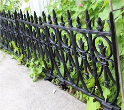 The Kings Bay Victorian Garden Fence Heavy Antique Style Old English Lawn Edging Aluminum