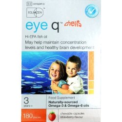 Eye Q Oil Chews Omega 3 & 6 180 Capsules