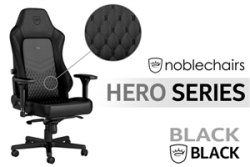 Noblechairs Hero Series Real Leather Gaming Chair Black