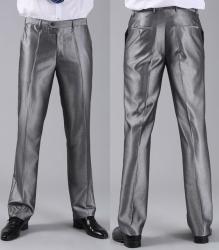 Mrpick Formal Wedding Men Suit Pants - Silver Grey 36