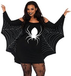 Red Dot Boutique 8833 - Plus Size Spiderweb Spider Jersey Tunic Costume Dress 2X
