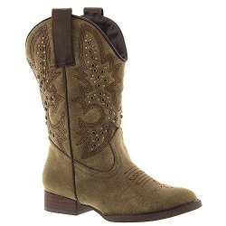 Volatile Bronze Stunner Girl's Cowboy Boots 13