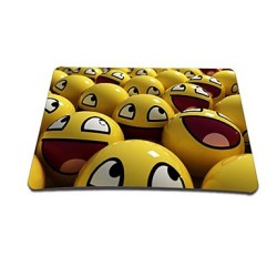 Smiling Face Gaming Optical Mouse Pad Yellow ..