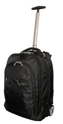 Classic Deluxe 1680D Laptop Trolley Backpack 15 Inch - Black