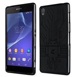 Sony Xperia Z3 Case Cruzerlite Bugdroid Circuit Case Compatible For Sony Xperia Z3 - Retail Packaging - Black