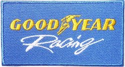 Goodyear Racing Tires Car Motorcycles Biker Logo Jacket Patches Sew Iron On Embroidered Size 3INCHS X 1.75INCHS