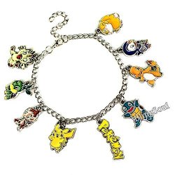 Blingsoul Pokemon Bracelet For Girls Merchandise - Pokeball Bracelet Jewelry Christmas Gifts