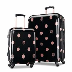 American Tourister Disney Hardside Luggage With Spinner Wheels Minnie Lux Dots