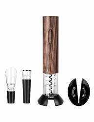 Electric Wine Opener Set Electric Corkscrew Bottle Opener With Foil Cutter Wine Pourer And Stopper