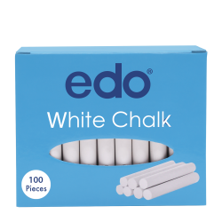 Edo White Chalk 100'S Pack Of 10