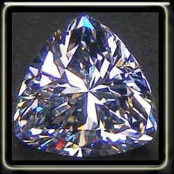 1.55CT D-colour With Lustreous Fire Precision Trilliant Polish Diamond Cubic Zirconia