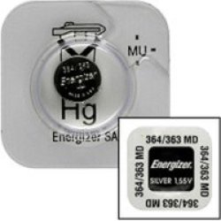 Energizer 364 363 Silver Oxide Watch Battery Box 10