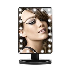 Kedsum Touch Screen 21 Bright Led Lighted Illuminated Vanity Makeup Mirror Adjustable Brightness ...