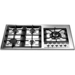 Box 90CM Built In Gas Hob With 5 Gas Burners Incl Triple Flame