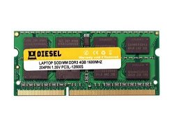 Diesel Laptops 4GB RAM 1 X 4GB PC3L-12800S DDR3 1600MHZ 204-PIN Notebook Memory