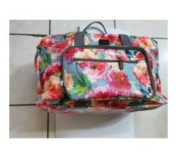 Printed Cotton Road Pvc Cooler Lunch