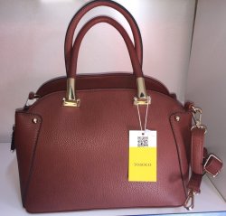 Brown Tosoco Ladies Pu Leather Hand Bag - Shipping