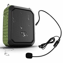 Portable Bluetooth Waterproof Voice Amplifier Wired Headset Microphone Small Personal Pa Speaker 18W 4400MAH Rechargeable Wearable MIC System For Teachers Or Outdoors