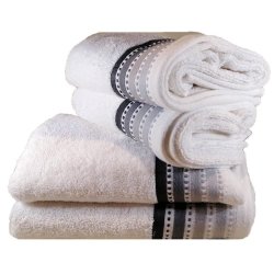 Royal Turkish Collection -450GSM -100% Cotton -2 Hand Towels 2 Bath Sheets -white