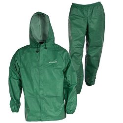 EL12104-50-SM Eco-lite Rain Suit With Bag Green