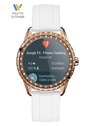 Guess Women's Stainless Steel Android Wear Touch Screen Silicone Smart Watch Color White Model: C1003L1