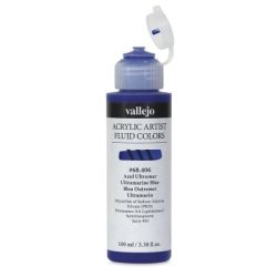 Acrylicos Vallejo Vallejo : Fluid Artist Acrylic Paint : 100ML : Phthalo Blue