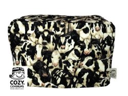 Cozycoverup For Dualit Toasters 100% Cotton Handmade In The UK Crowded Cows 4 Slice Clasic New Gen