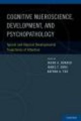 Cognitive Science Development And Psychopathology - Typical And Atypical Developmental Trajectories Of Attention hardcover