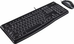 Logitech Corded Keyboard And Mouse Combo MK120 Comfortable Quiet Typing Spill Resistant Design High Definition Optical Mouse Wit - 920-00256