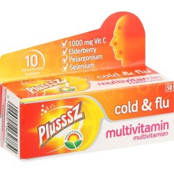 Plussz Plusssz Cold And Flu 10 Effervescent Tablets