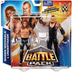 USA Wwe Battle Pack: Undertaker Vs. Shawn Michaels Action Figure 2-PACK
