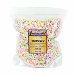 Assorted Dehydrated Marshmallows Bulk Size Cereal Marshmallows 1 Lb. Resealable Zip Lock Stand Up Bag