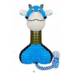 Blue Animal Soft Dog Durable Pet Chew Toys Interactive Puppies