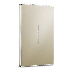 LaCie 2TB Porsche Design Gold- Usb-c Incl: Usb-c Cable And Usb-c To Type-a Cable External Mobile Drive Oem Packaged not Retail